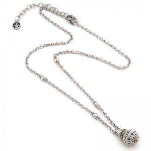 La Corona Silver/Gold Necklace (18k/Silver Necklace)
