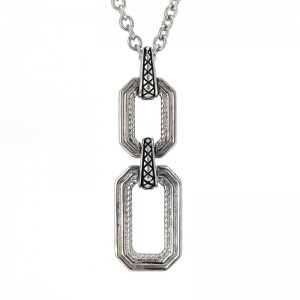Sterling Silver Nexo Silver Necklace (Silver Necklace)