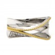 Las Olas Round Pave Diamond Ring (18k/Silver Diamond Ring)