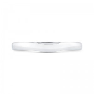 Plain Wedding Band in 14K White Gold