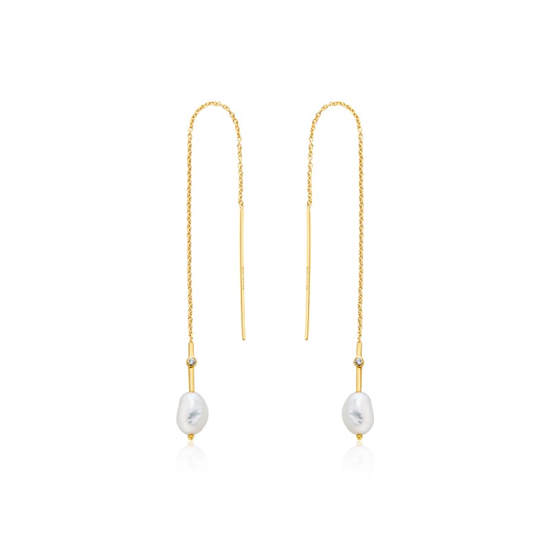 Pearl Threader Earrings