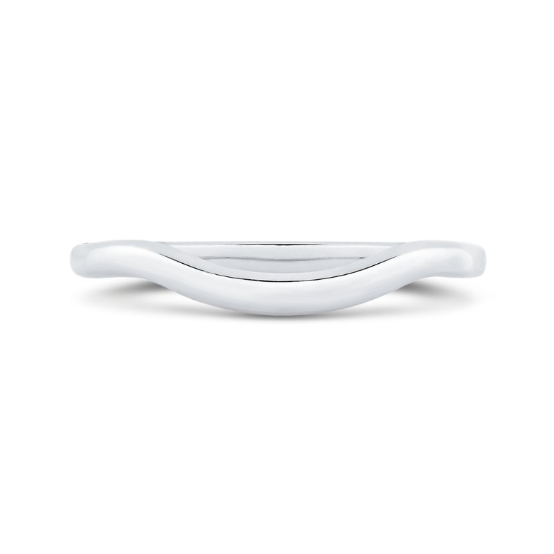 Plain Wedding Band in 14K White Gold