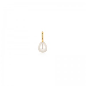 Gold Pearl Charm