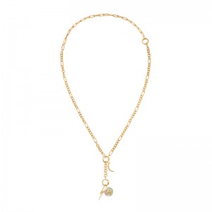 Gold Cosmic Charm Extender Necklace