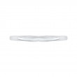 14K White Gold Plain Wedding Band