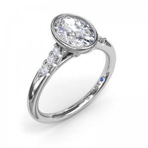 Beautiful Bezel Set Engagement Ring