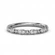 Floating Shared Prong Diamond Band