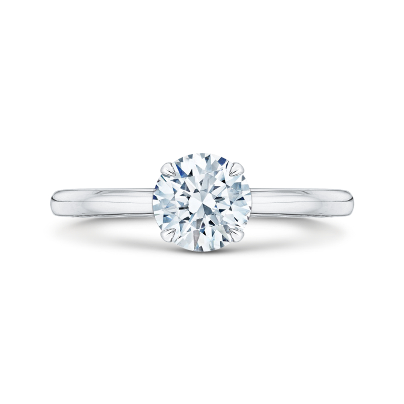 Diamond Solitaire Engagement Ring in 14K White Gold (Semi-Mount)